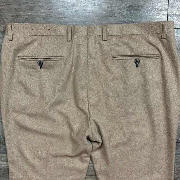 Paisley And Gray Slim Fit Pants 50% Wool Size 38 X 30 Brown Tweed - Picture 2 of 7